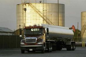 Loaded Truck Leaving Terminal